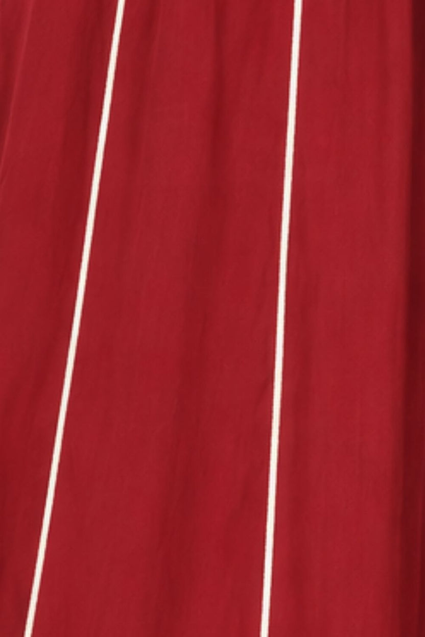 Womens Maroon Flared Palazzo - Image 8