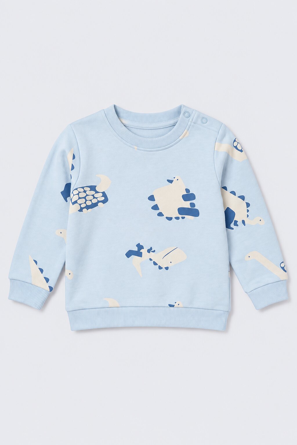 Infant Boys Blue Dinosaur Print Co-ord Set - Image 2