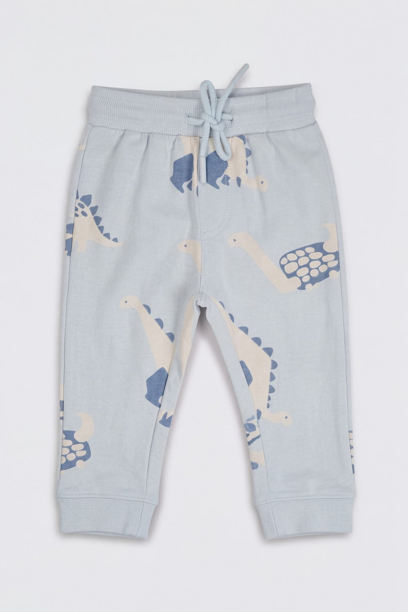Infant Boys Blue Dinosaur Print Co-ord Set - Image 5