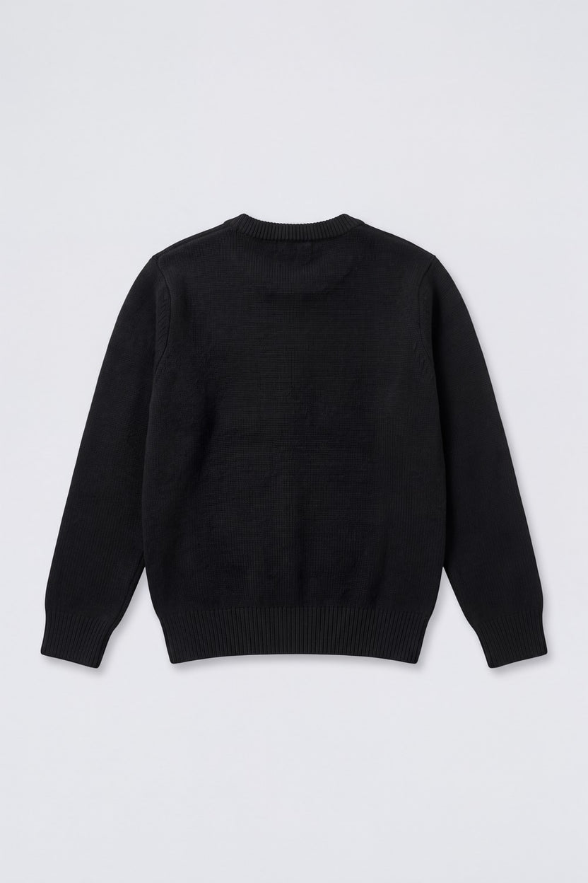 Tweens Girls Black Embellished Knit Sweater - Image 4