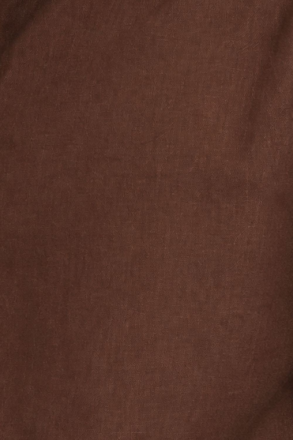 Mens Brown Solid Cotton Slub Casual Shirt - Image 8