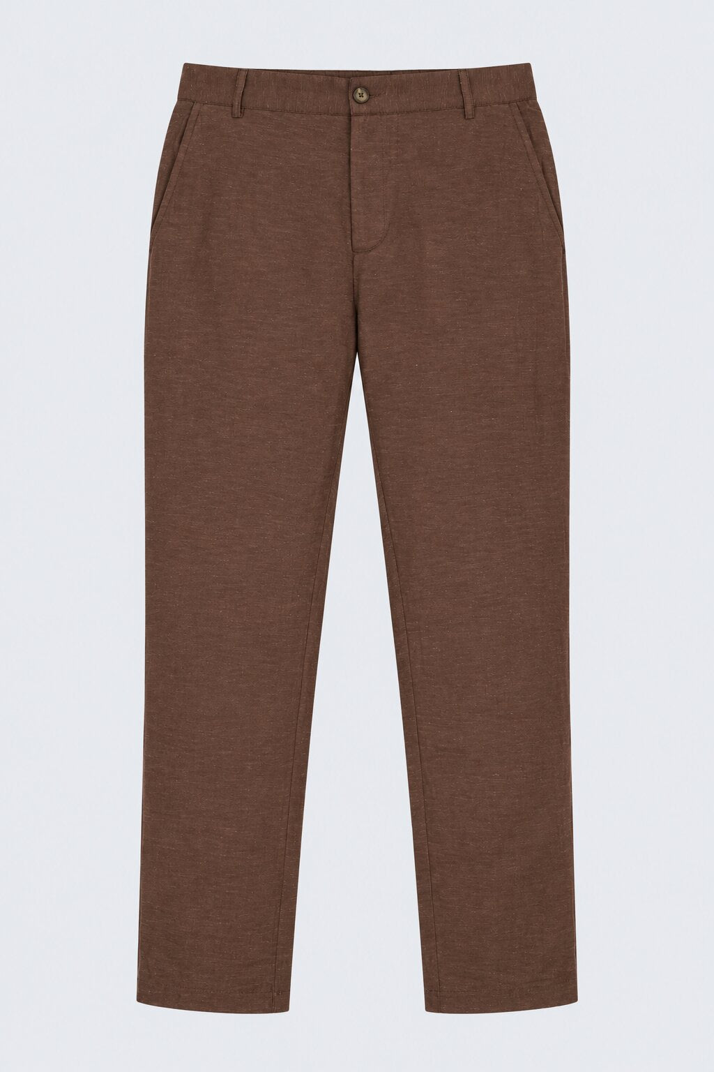 Mens Brown Ethnic Slim Fit Pyjamas - Image 7