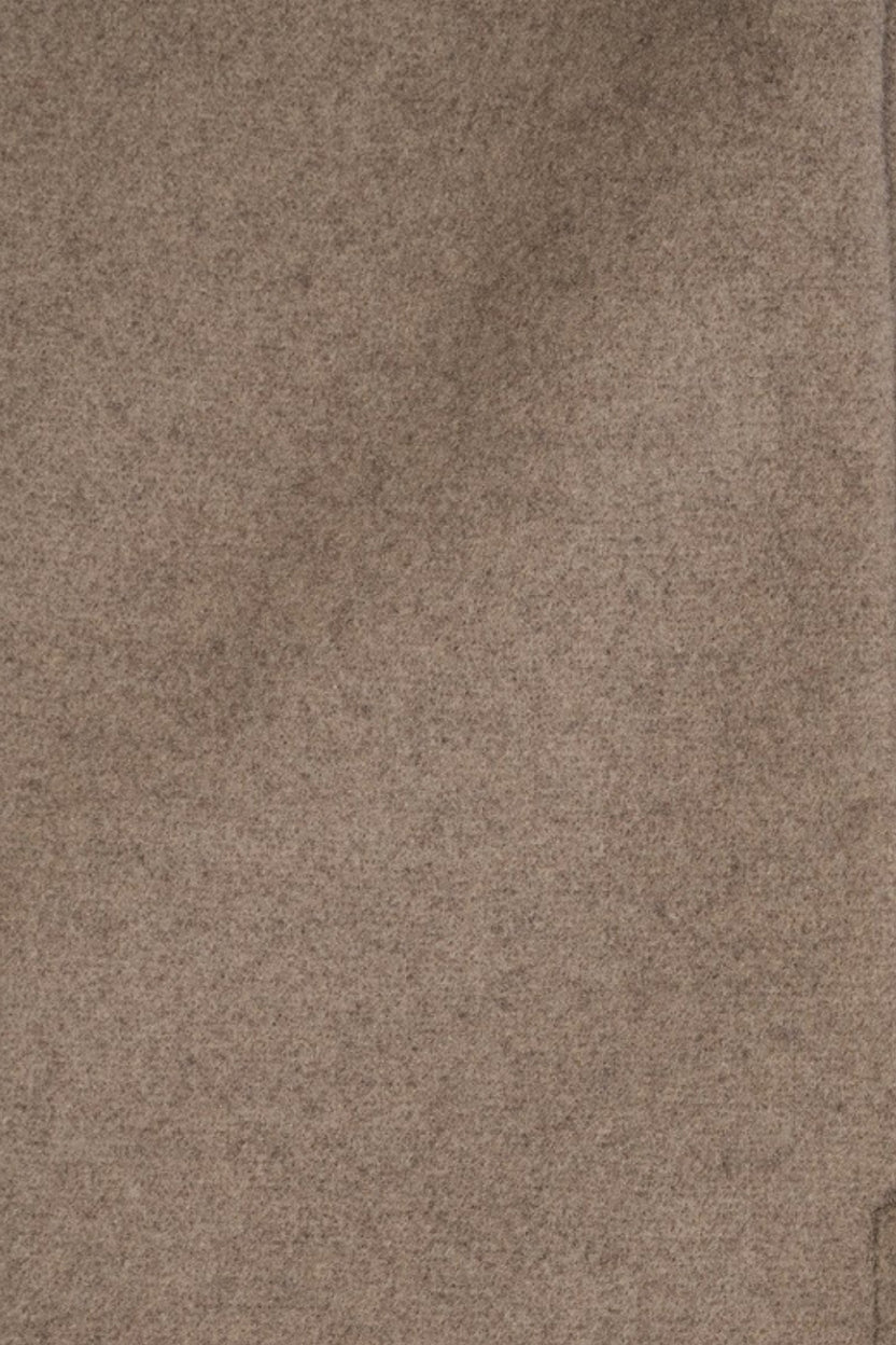 Men Regular Fit Taupe Solid Shaket - Image 8
