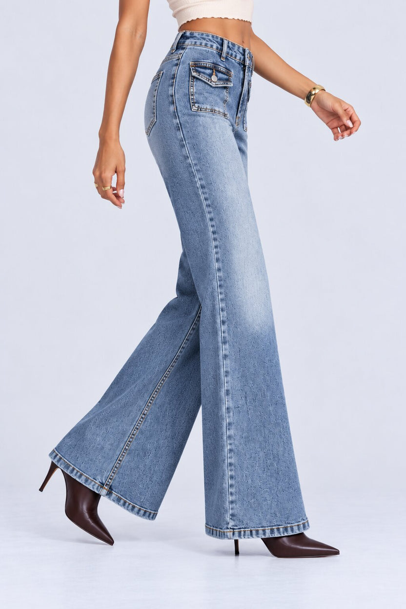 Womens Regular Front Pocket Bootcut Jeans - Image 4