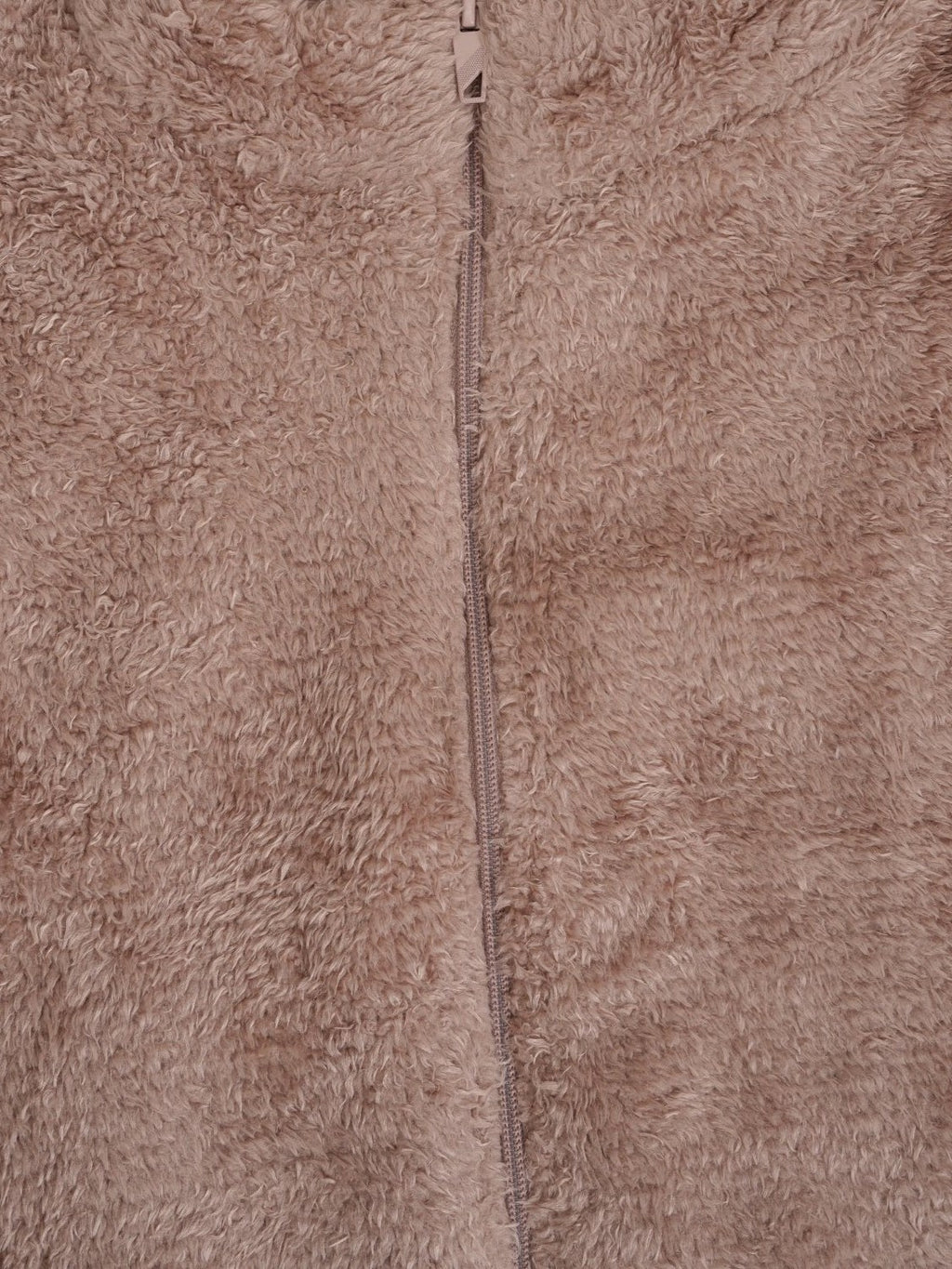 Womens Dusty Pink Fleece Zip-Up Cozy Jacket - Image 8
