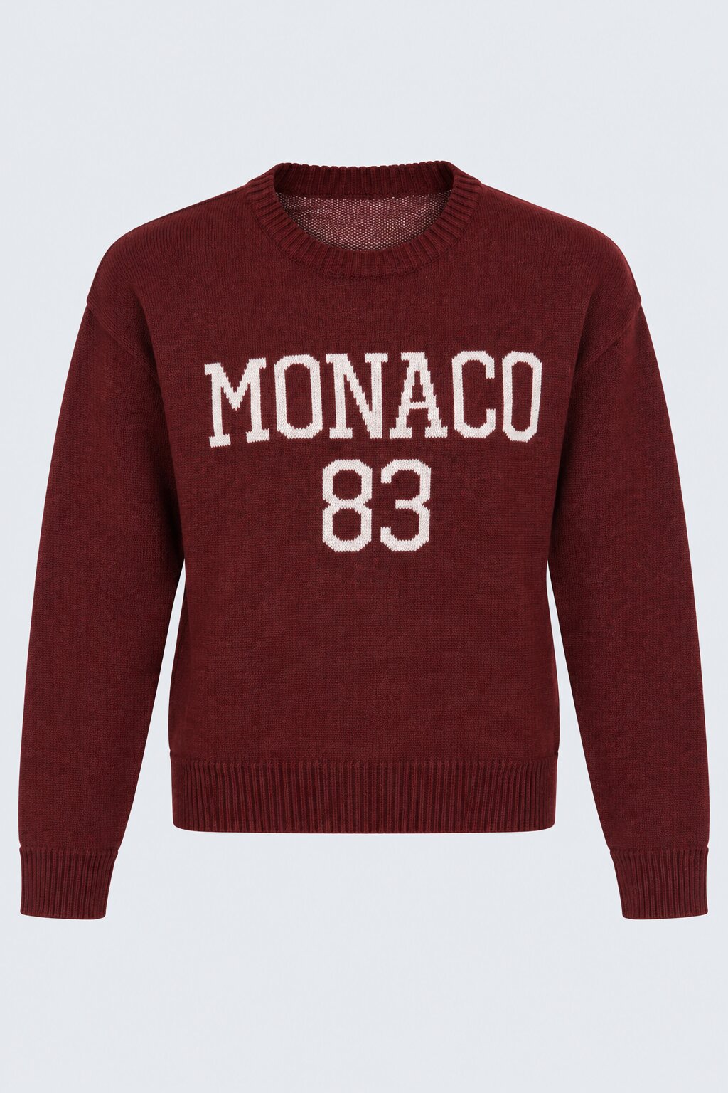 Womens Red Monaco Graphic Sweater - Image 7