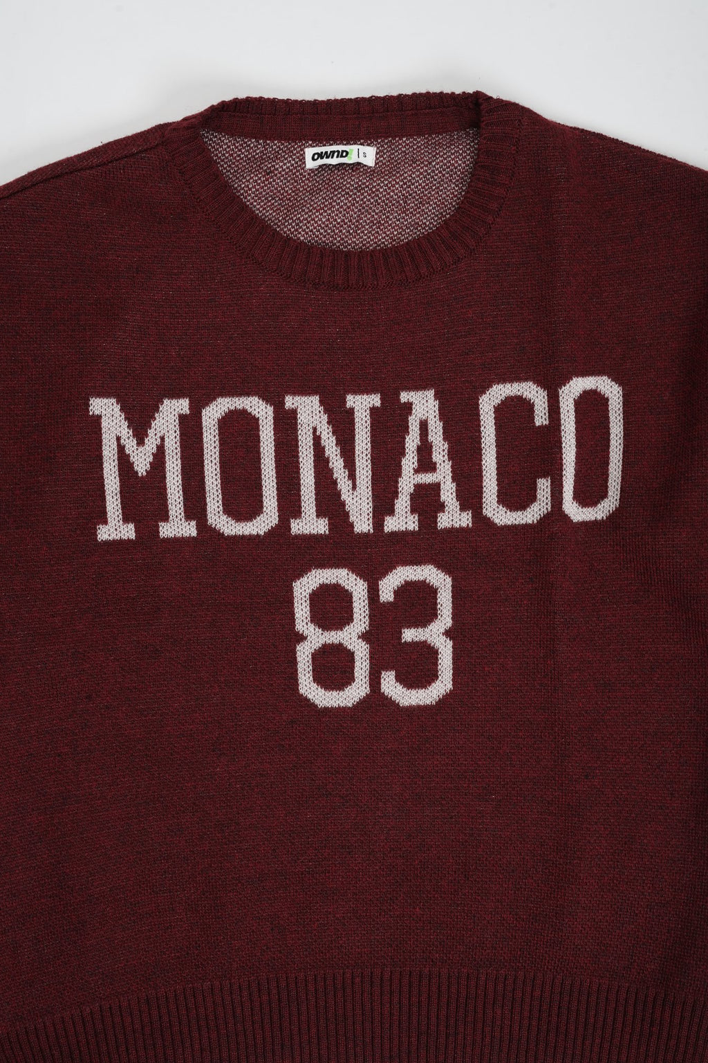 Womens Red Monaco Graphic Sweater - Image 8