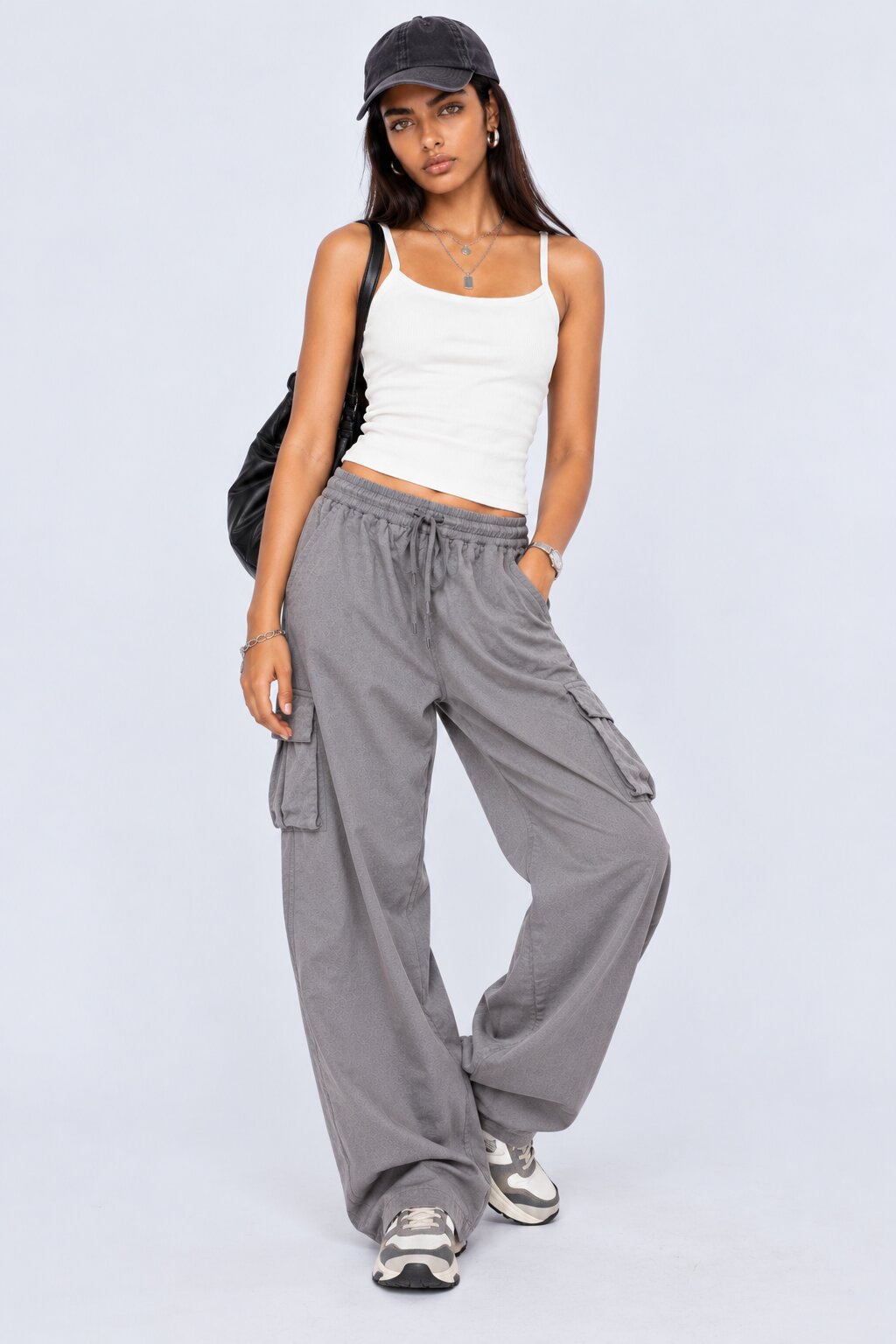 Womens White Ribbed Square Neck Cami Top - Image 5