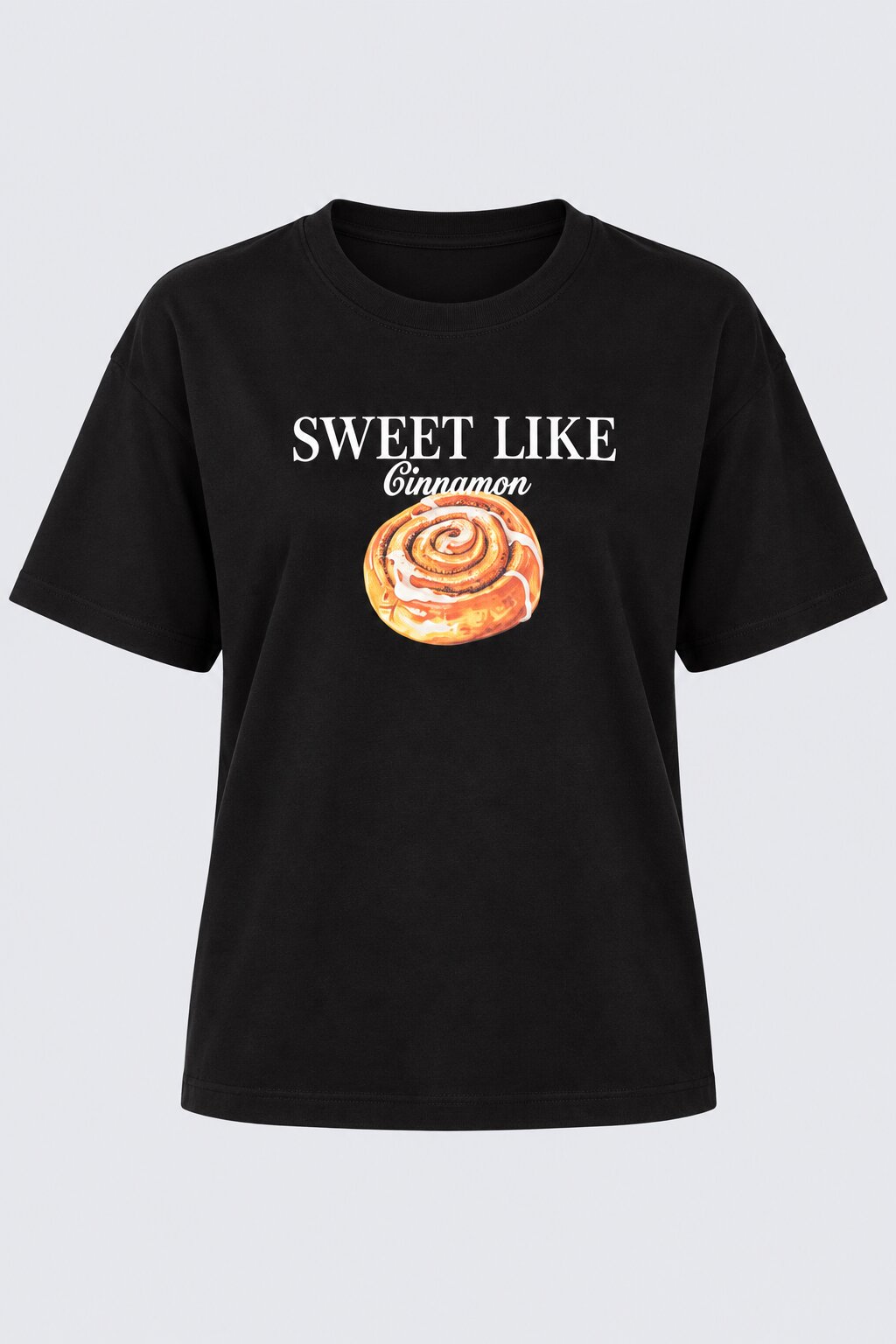 Womens Relaxed Fit Black Typographic T-Shirt - Image 7