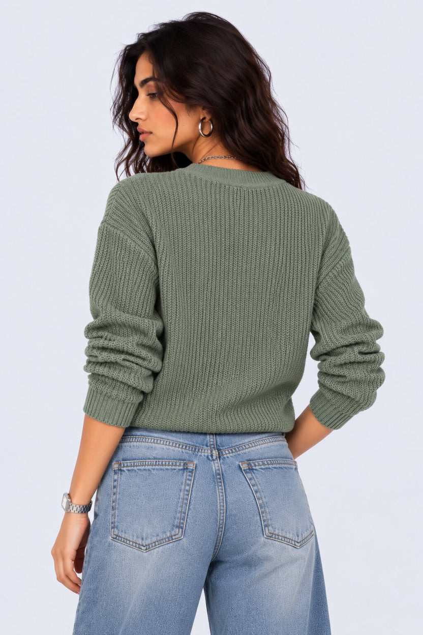 Womens Mint London Graphic Sweater - Image 5