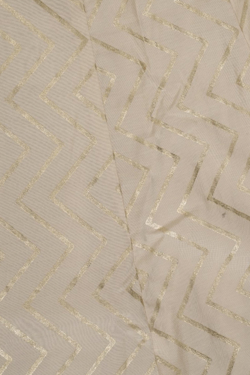 Cream Gold Foil Print Roman Festive Skirt - Image 7