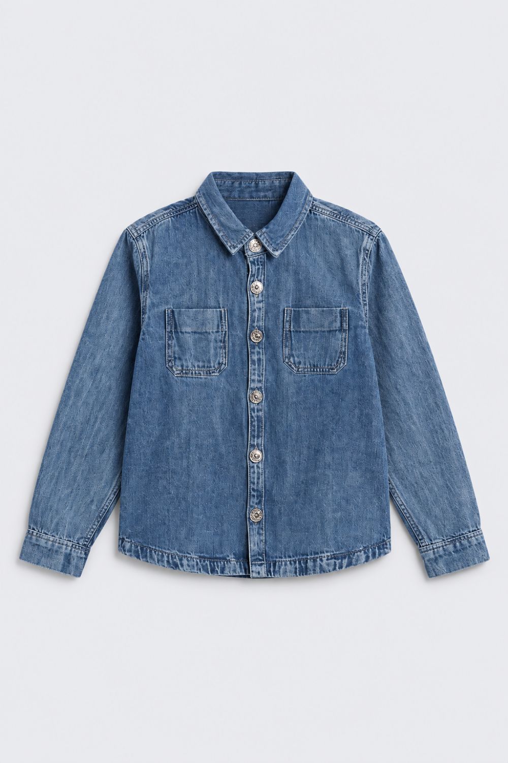 Tweens Boys Washed Denim Casual Shirt - Image 2
