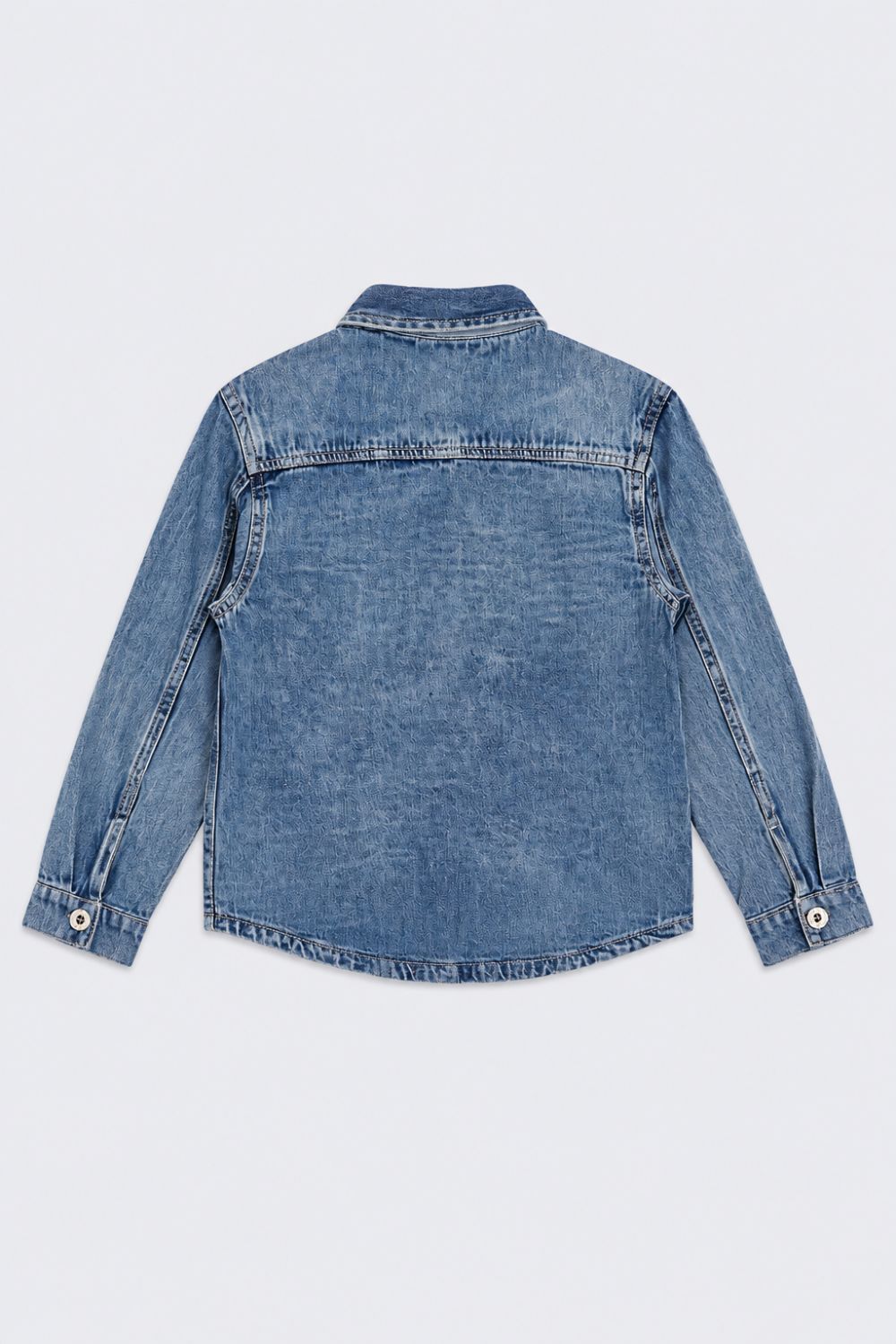 Tweens Boys Washed Denim Casual Shirt - Image 4