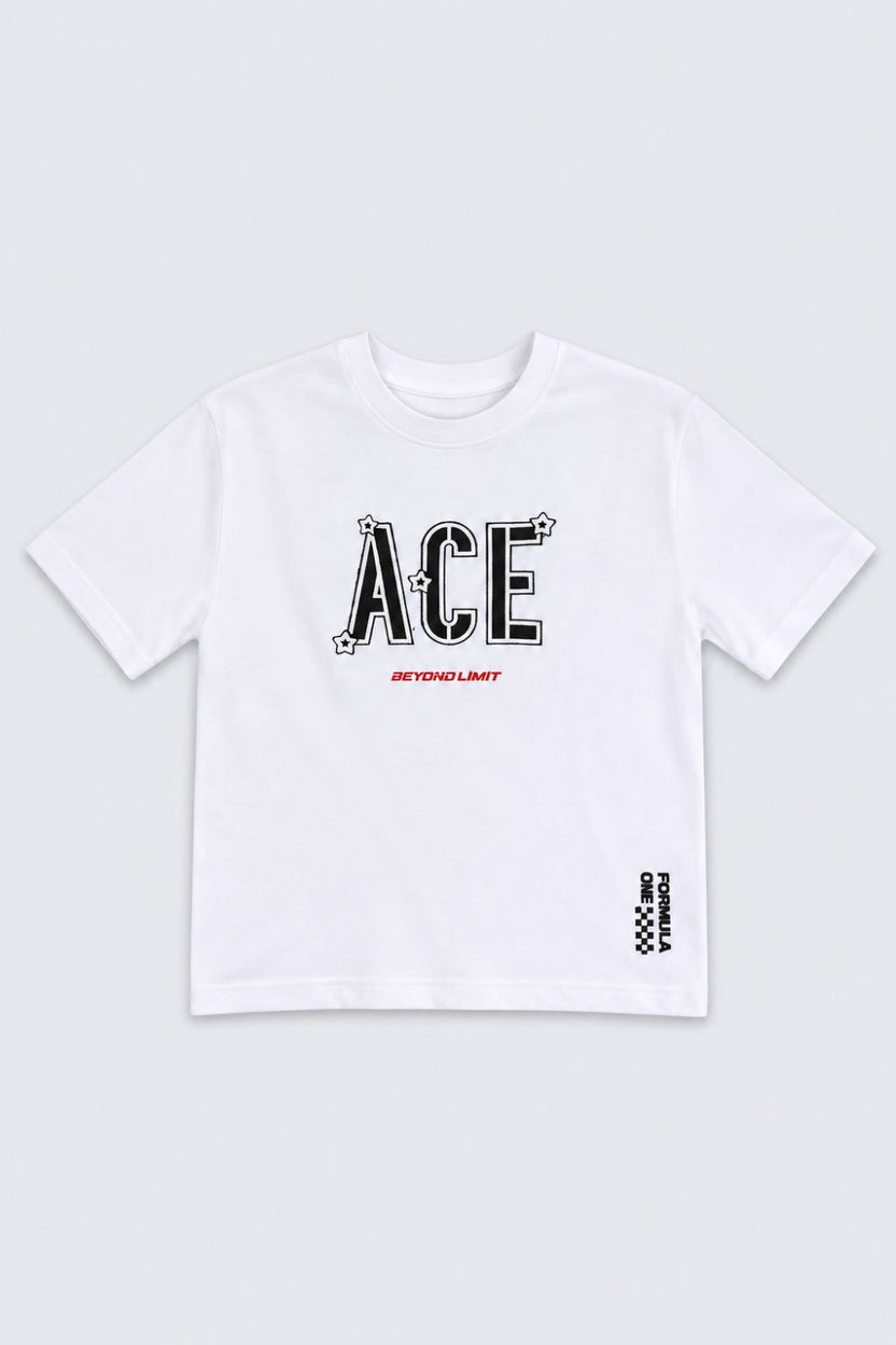 Tweens Boys White Typographic Print Cotton T-Shirt - Image 2