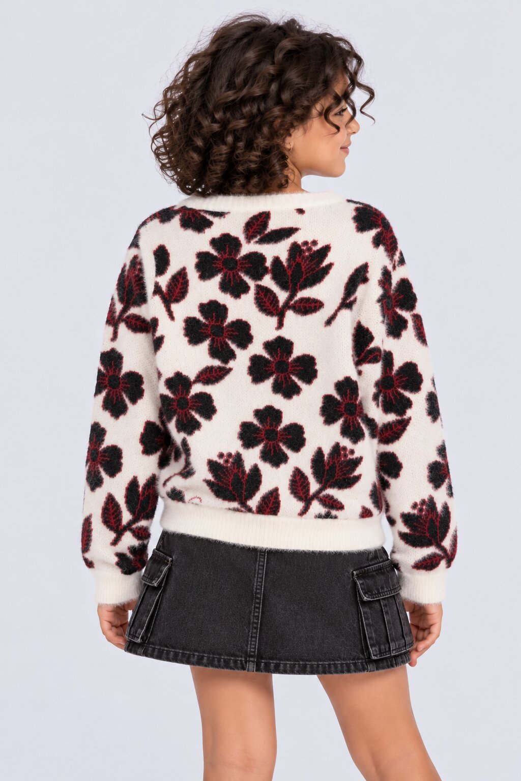Off White Knit Tweens Girls Sweater - Image 3