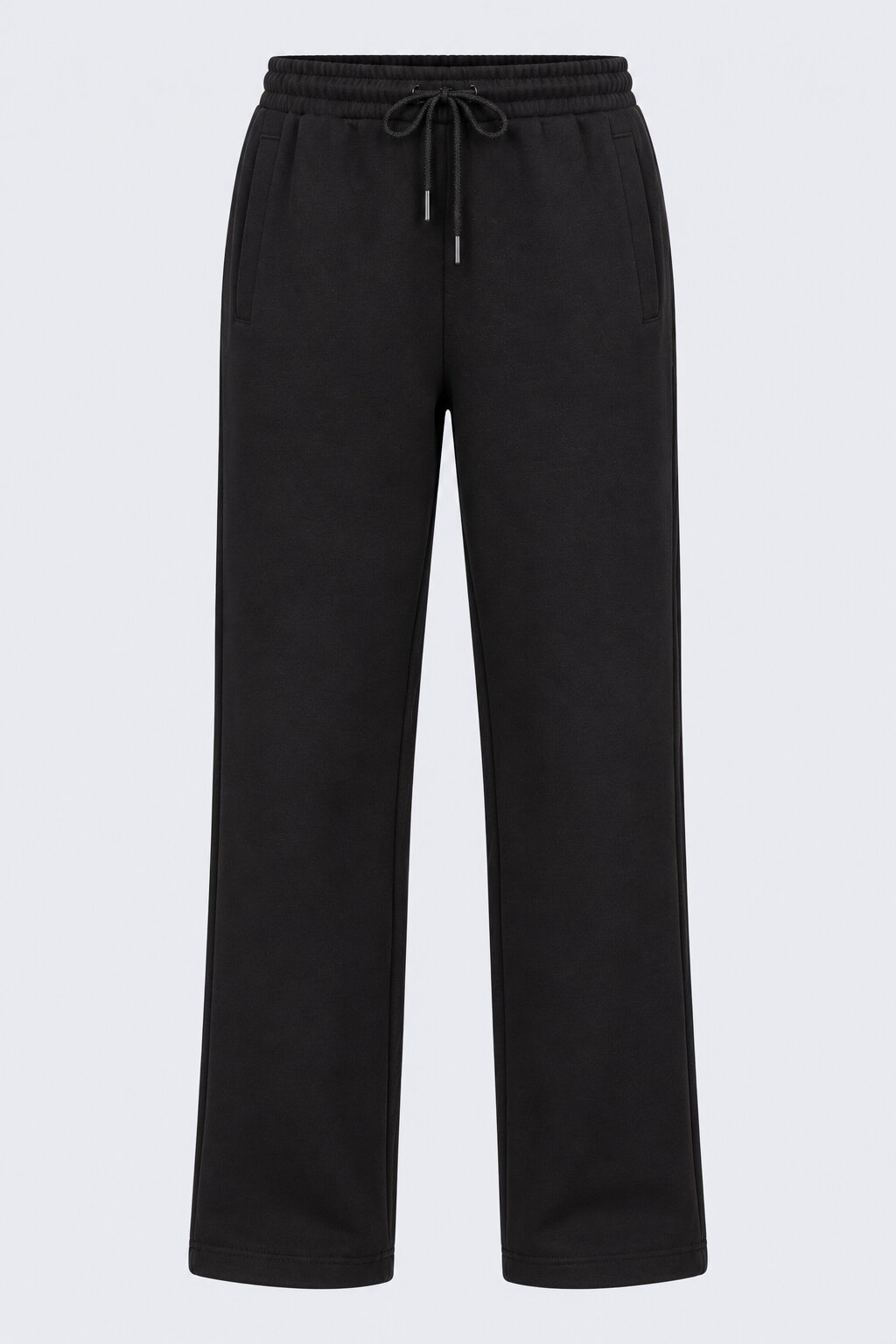 Mens Black Solid Cotton Blend Joggers - Image 7