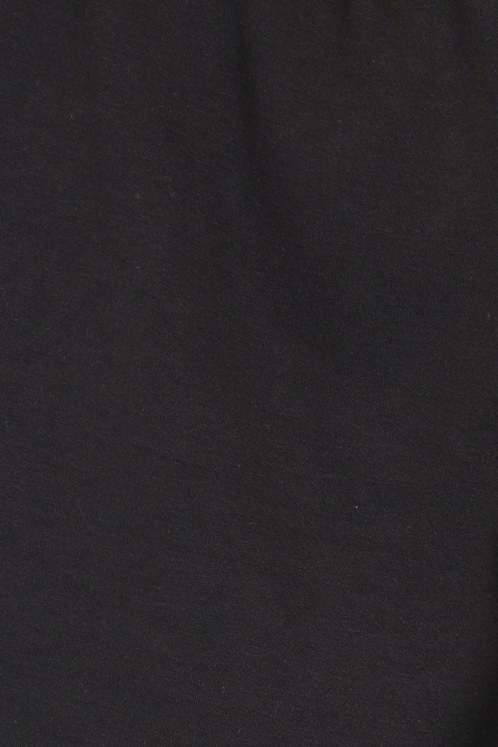 Mens Black Solid Cotton Blend Joggers - Image 8