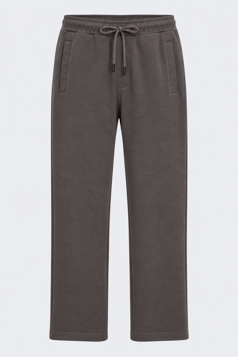 Mens Grey Cotton Blend Joggers - Image 7