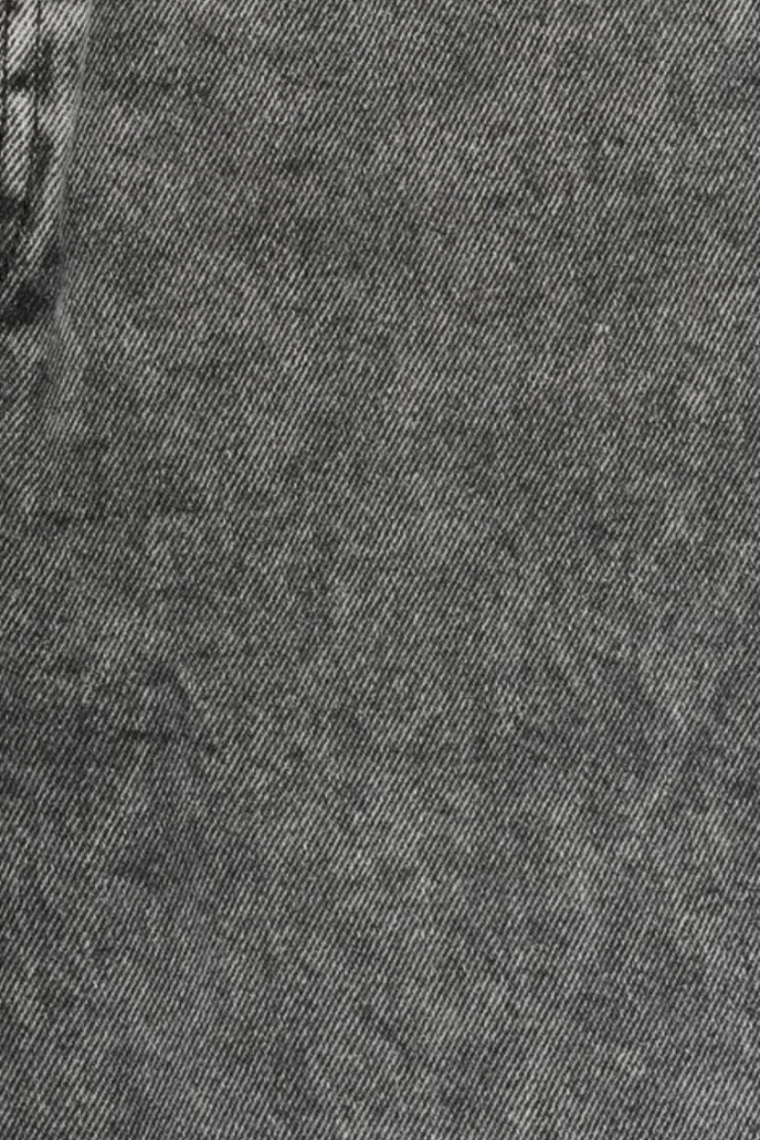 Mens Dark Charcoal Washed Loose Fit Jeans - Image 8