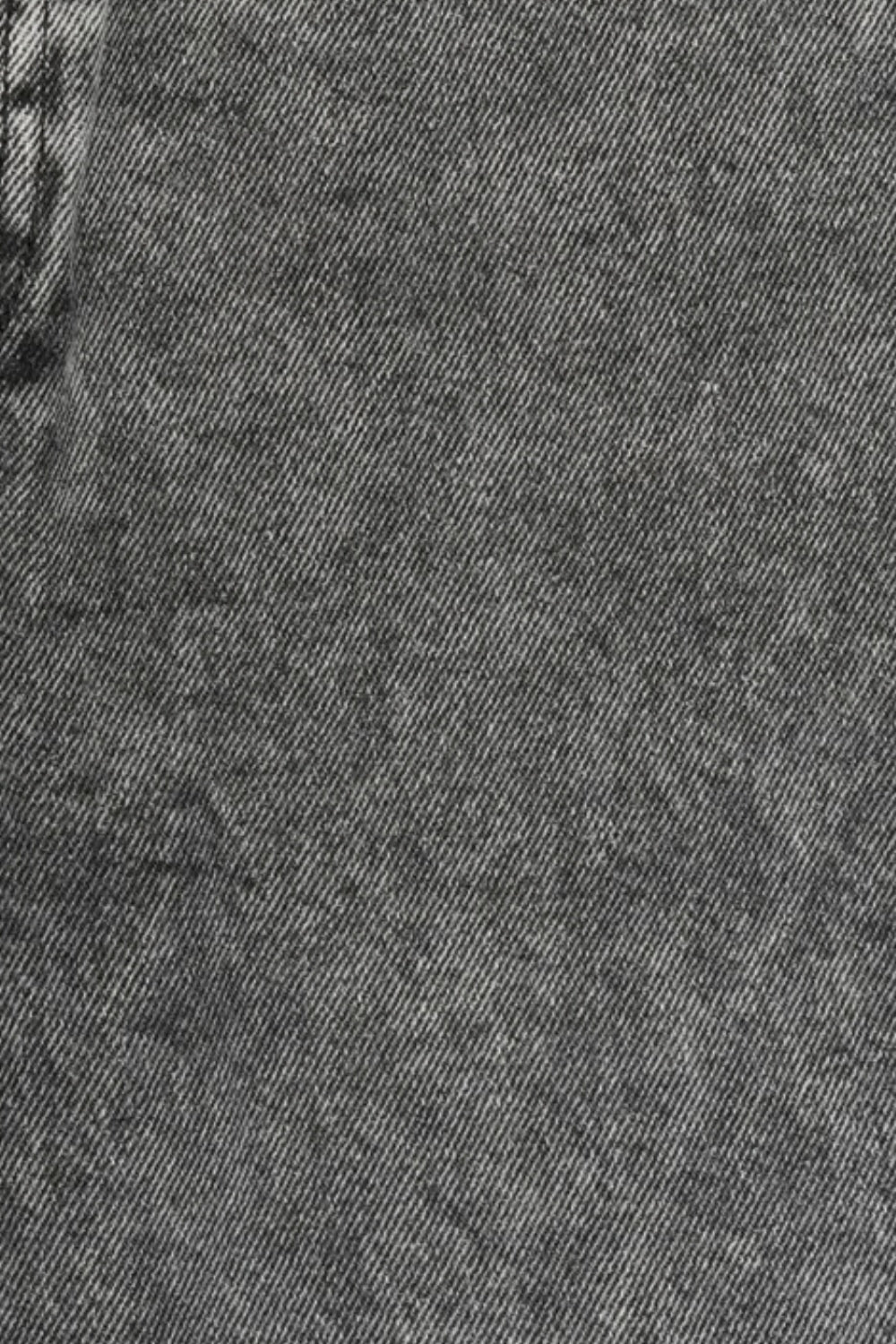 Mens Dark Charcoal Washed Loose Fit Jeans - Image 8