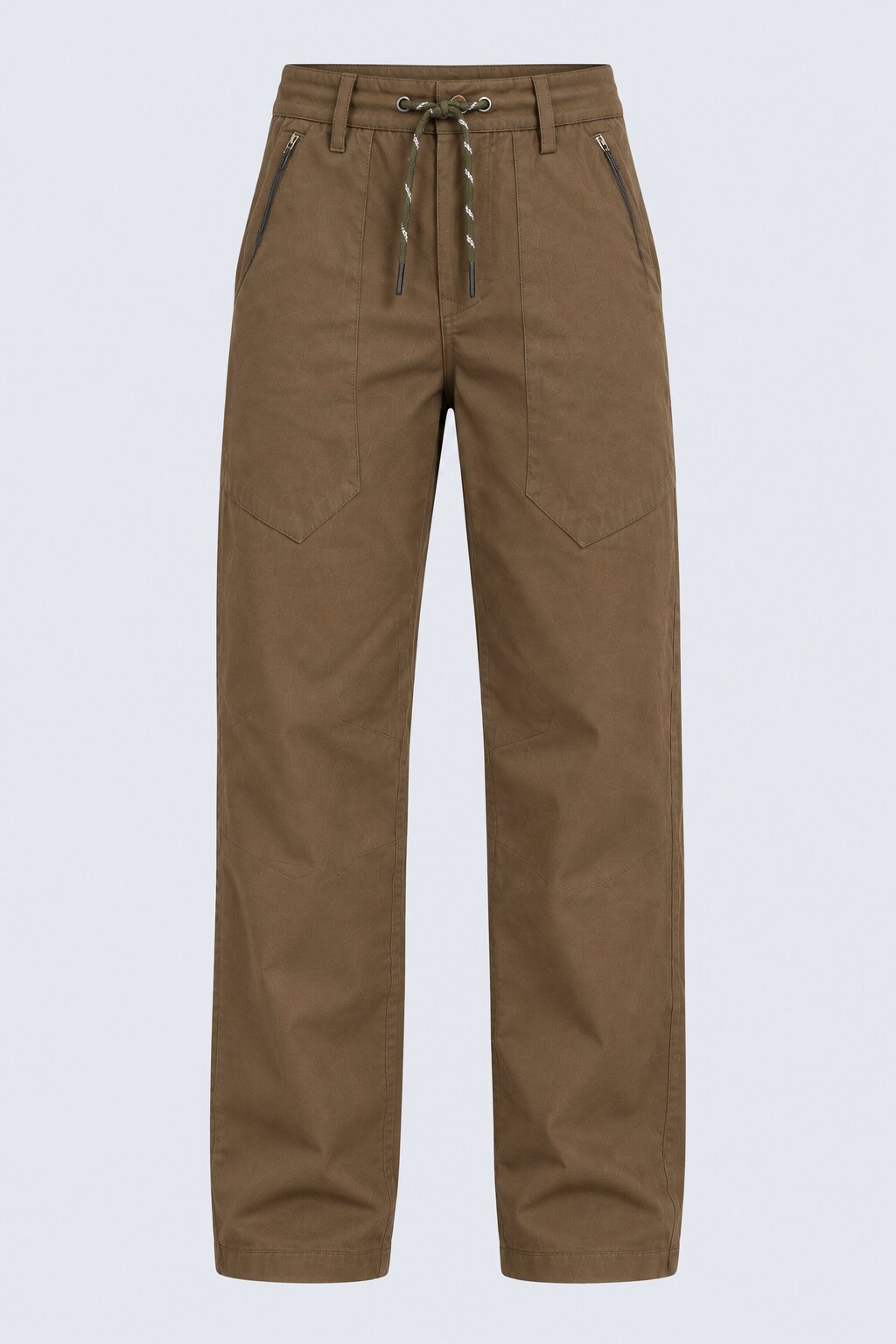 Mens Olive Regular Fit Drawstring Trouser - Image 7