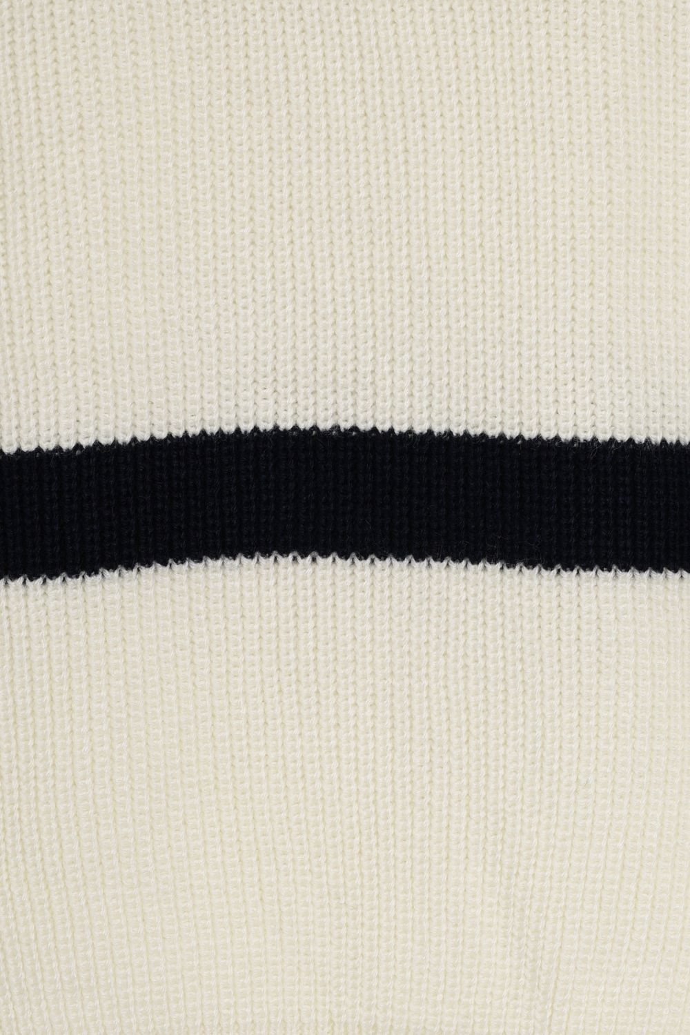 Mens Navy Striped Zip Neck Sweater - Image 7