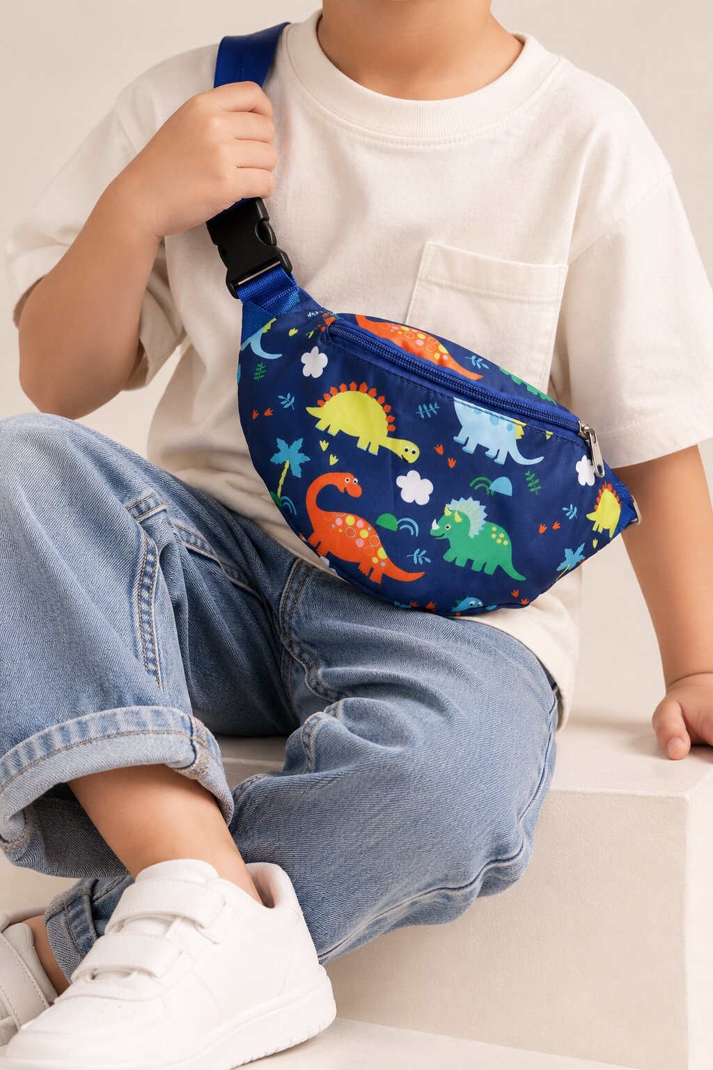 Boys Dinosaur Print Sling Bag - Image 1
