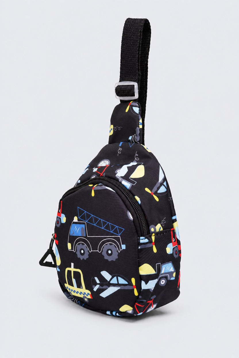 Boys Vehicle Print Sling Bag - Image 6