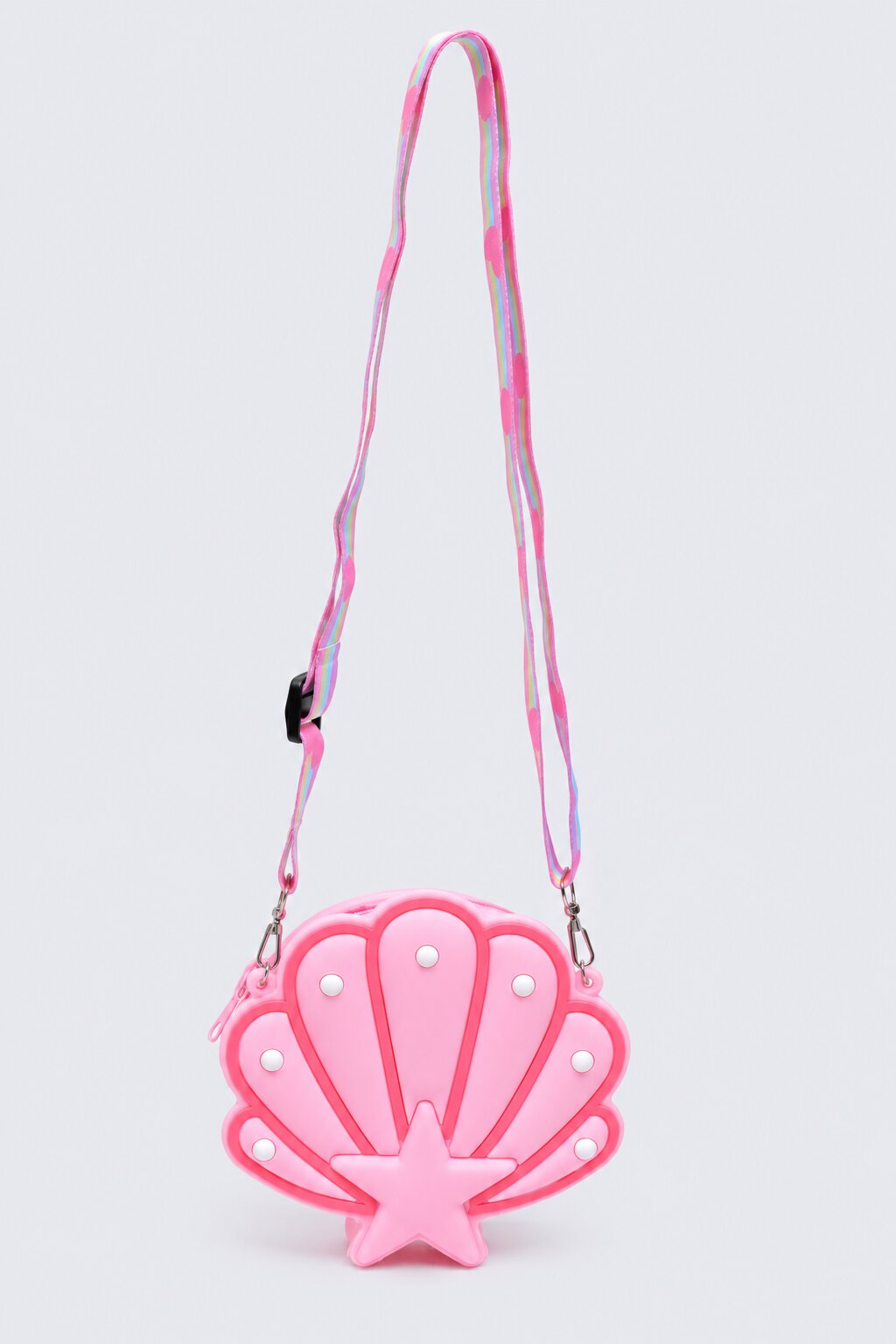 Girls Pink Shell Shaped Crossbody Bag - Image 2