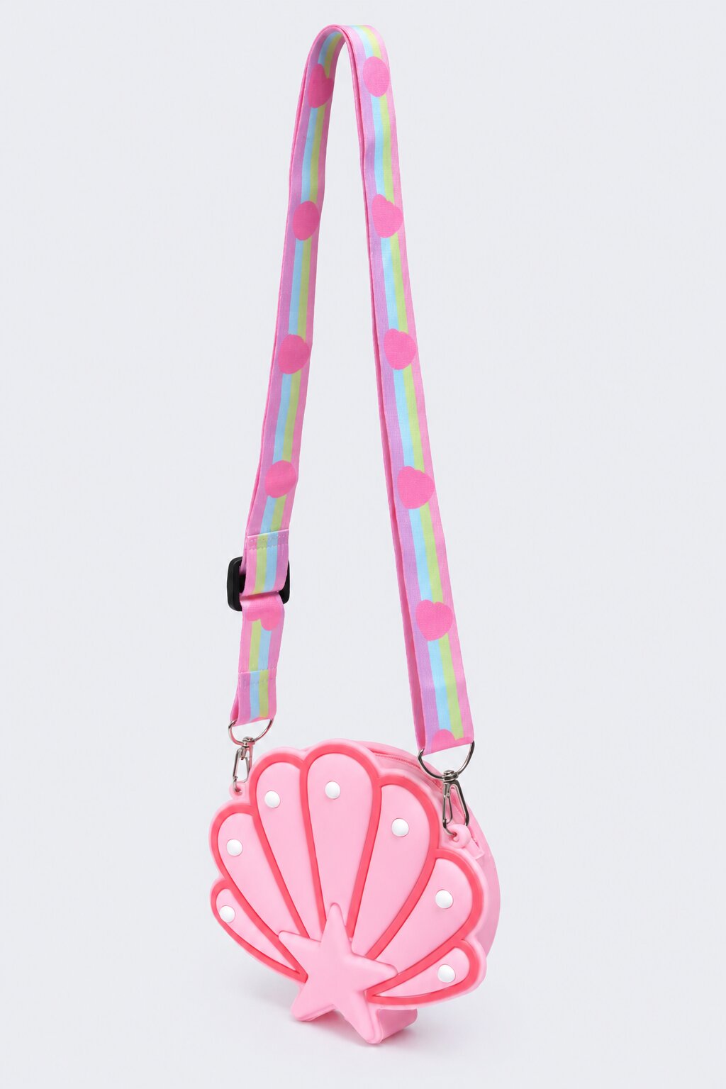 Girls Pink Shell Shaped Crossbody Bag - Image 3
