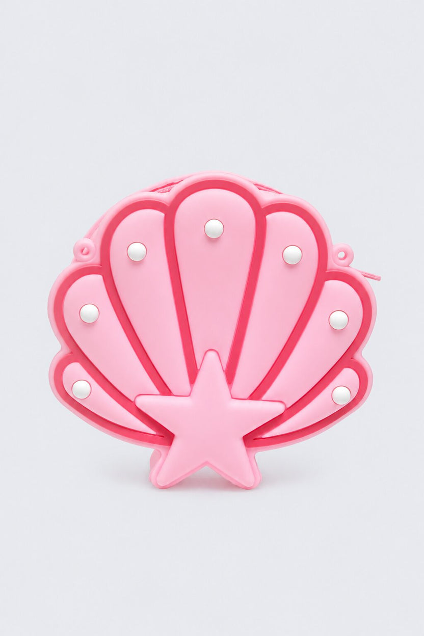 Girls Pink Shell Shaped Crossbody Bag - Image 6