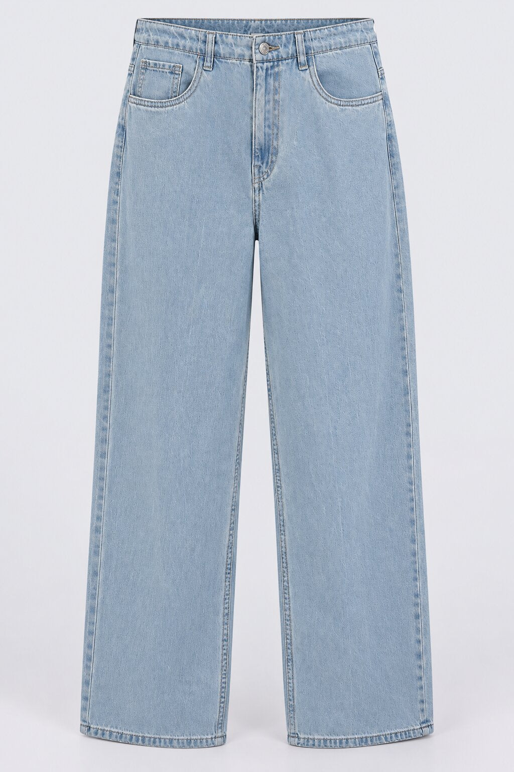 Womens Light Blue Regular Fit Jeans - Image 7