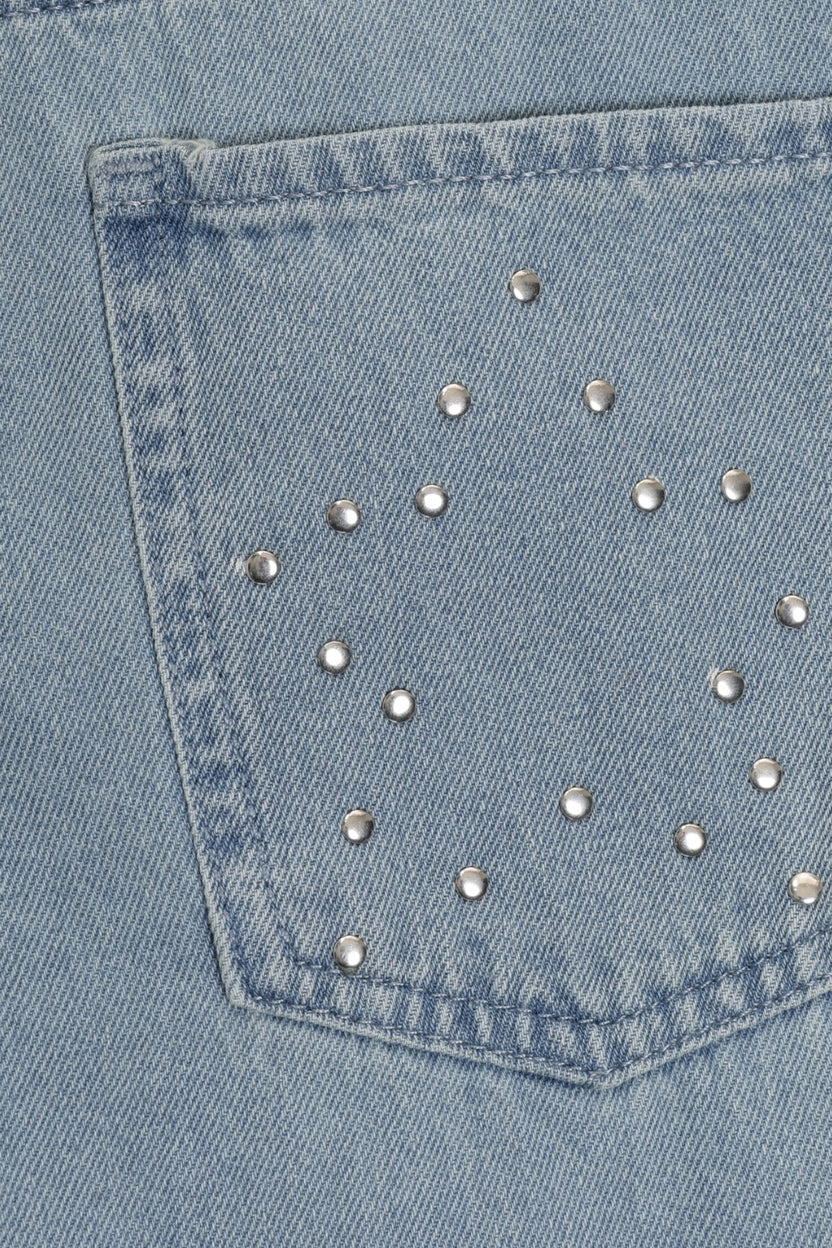 Womens Light Blue Regular Fit Jeans - Image 8