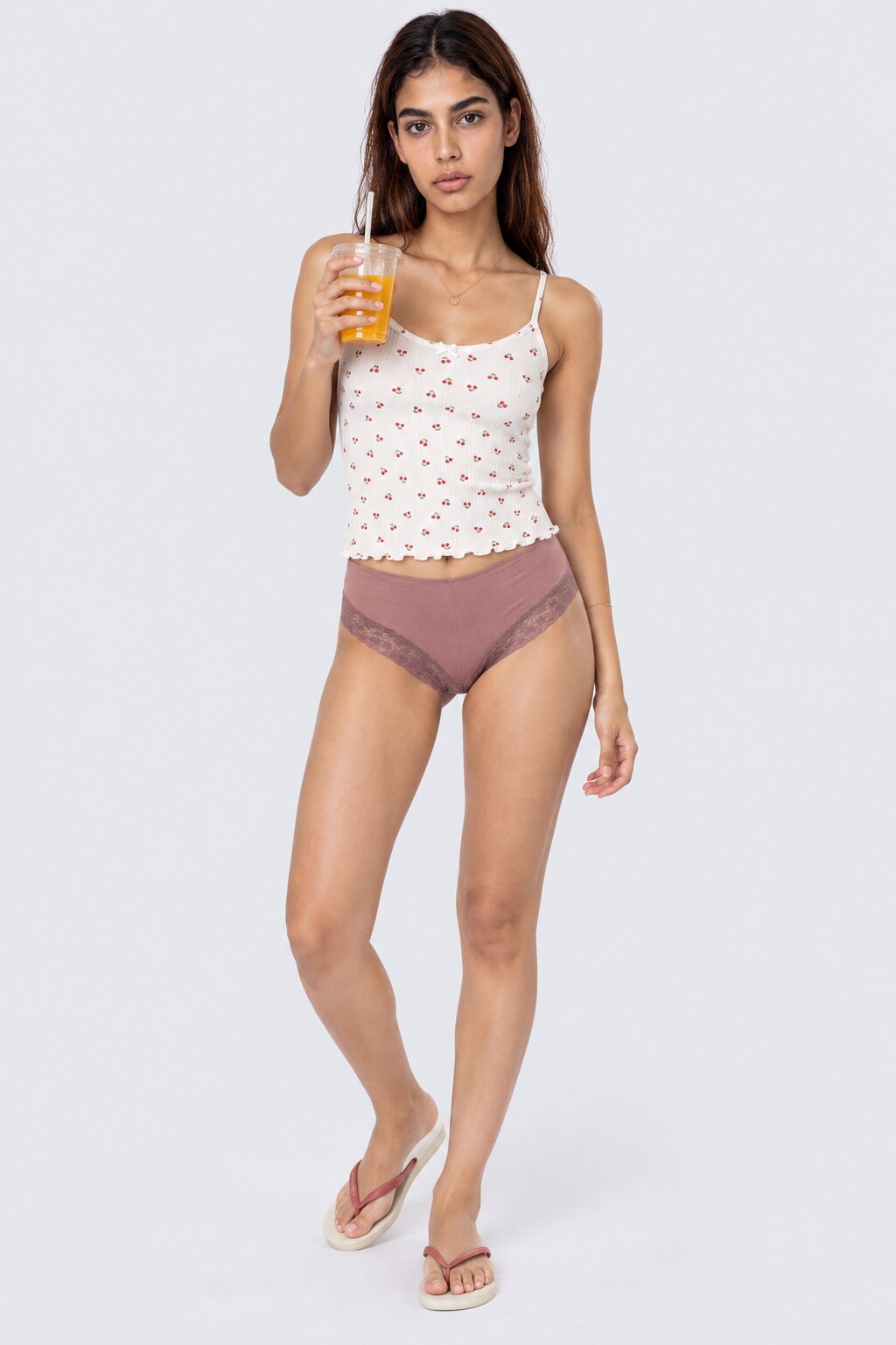 Womens Wear Taupe Lace Pack of 2 Panties - Image 6