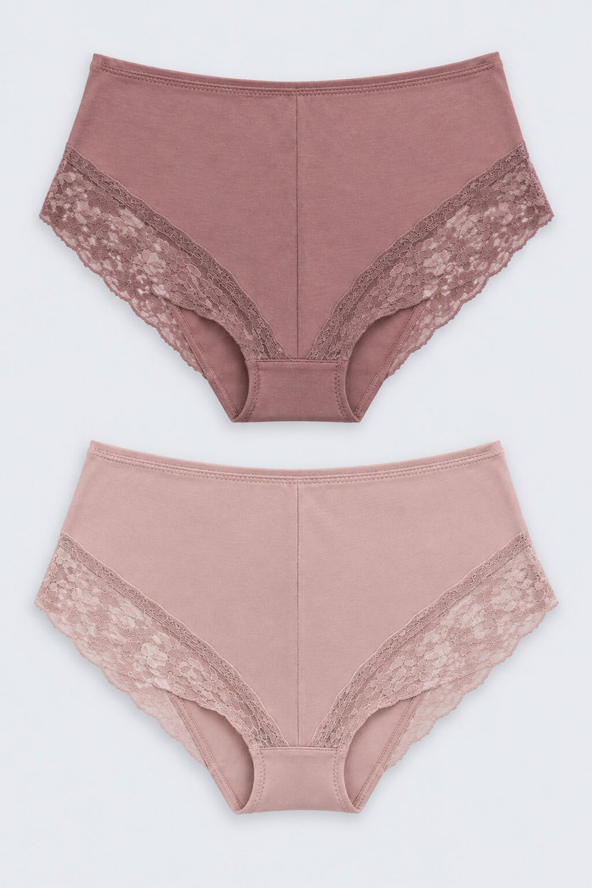 Womens Wear Taupe Lace Pack of 2 Panties - Image 7