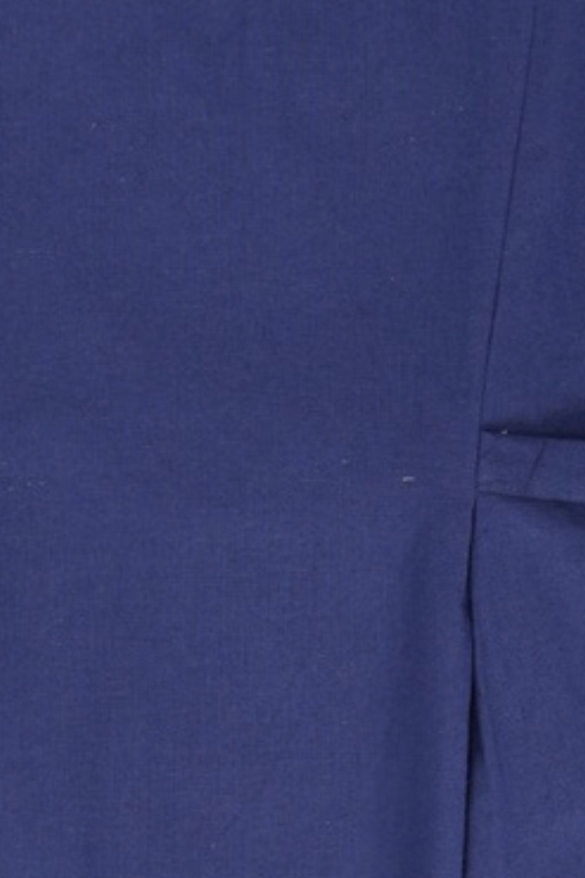 Womens Blue Puff Sleeve Midi Dress - Image 8