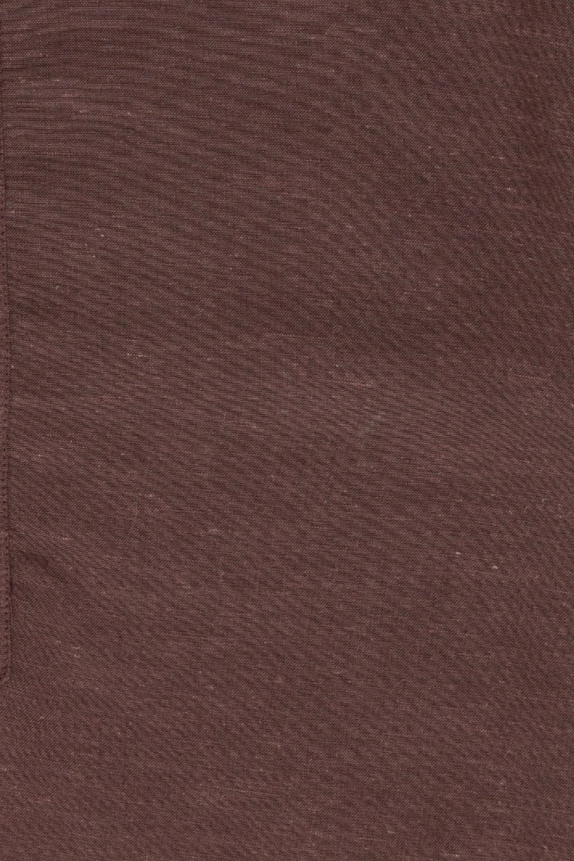 Mens Brown Solid Mandarin Collar Kurta - Image 8