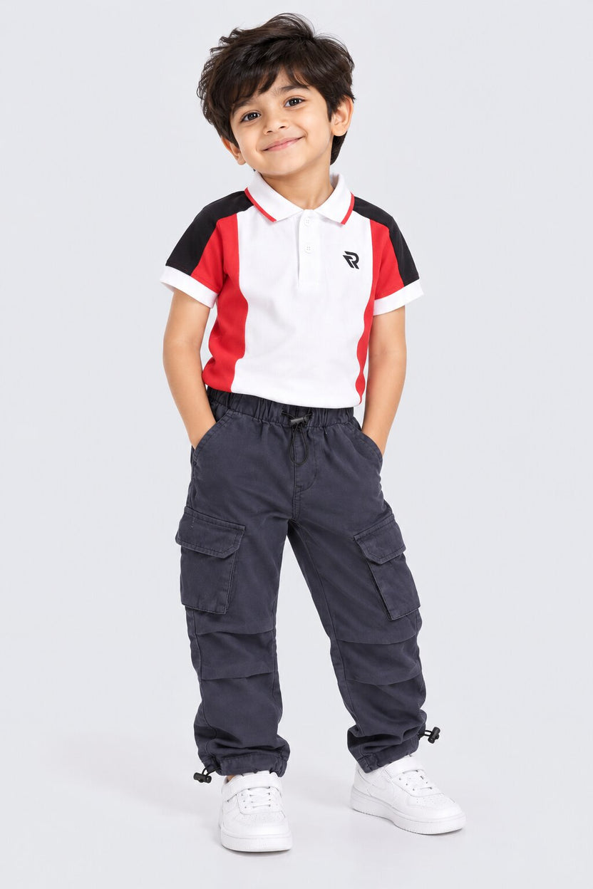 Boys Navy Utility Cargo Jogger - Image 1