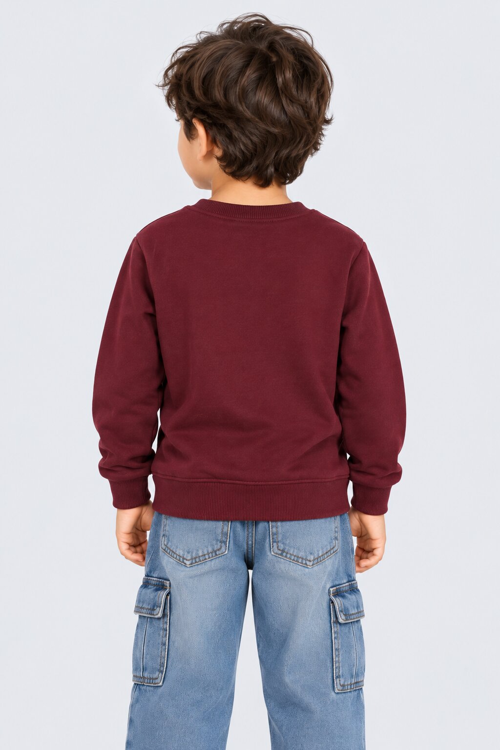 Boys Maroon Adventure Typographic Sweatshirt - Image 4