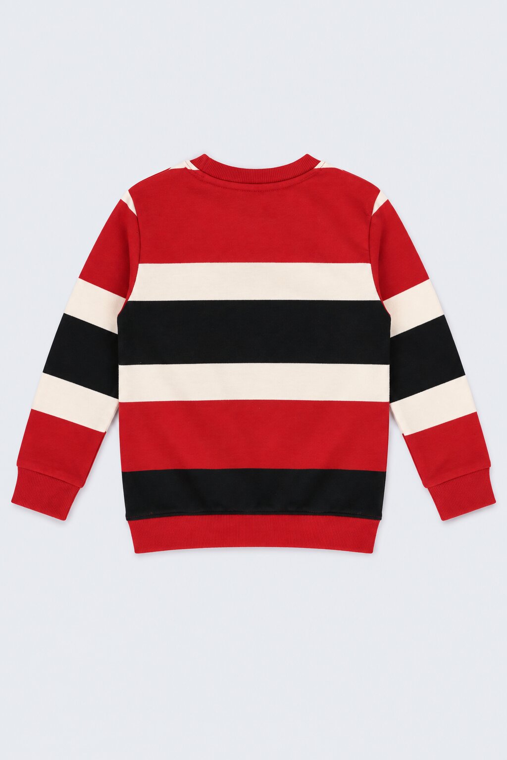 Boys Striped Crew Neck Sweatshirt - Image 4