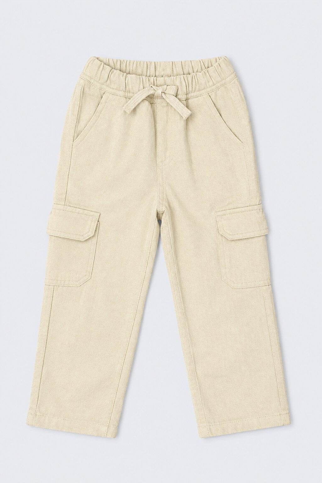 Boys Beige Utility Cargo Trouser - Image 2
