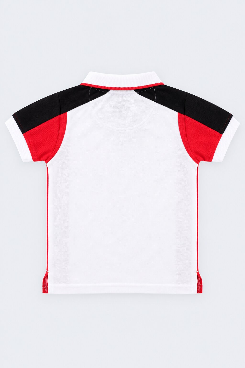 Boys Multicolored Colorblock Polo T-Shirt - Image 4