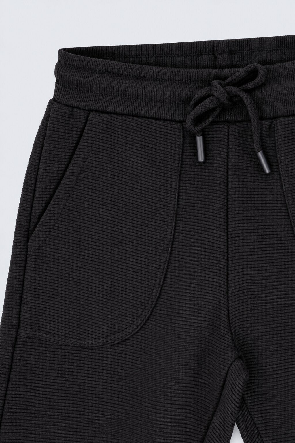 Tweens Boys Black Solid Knit Jogger - Image 3