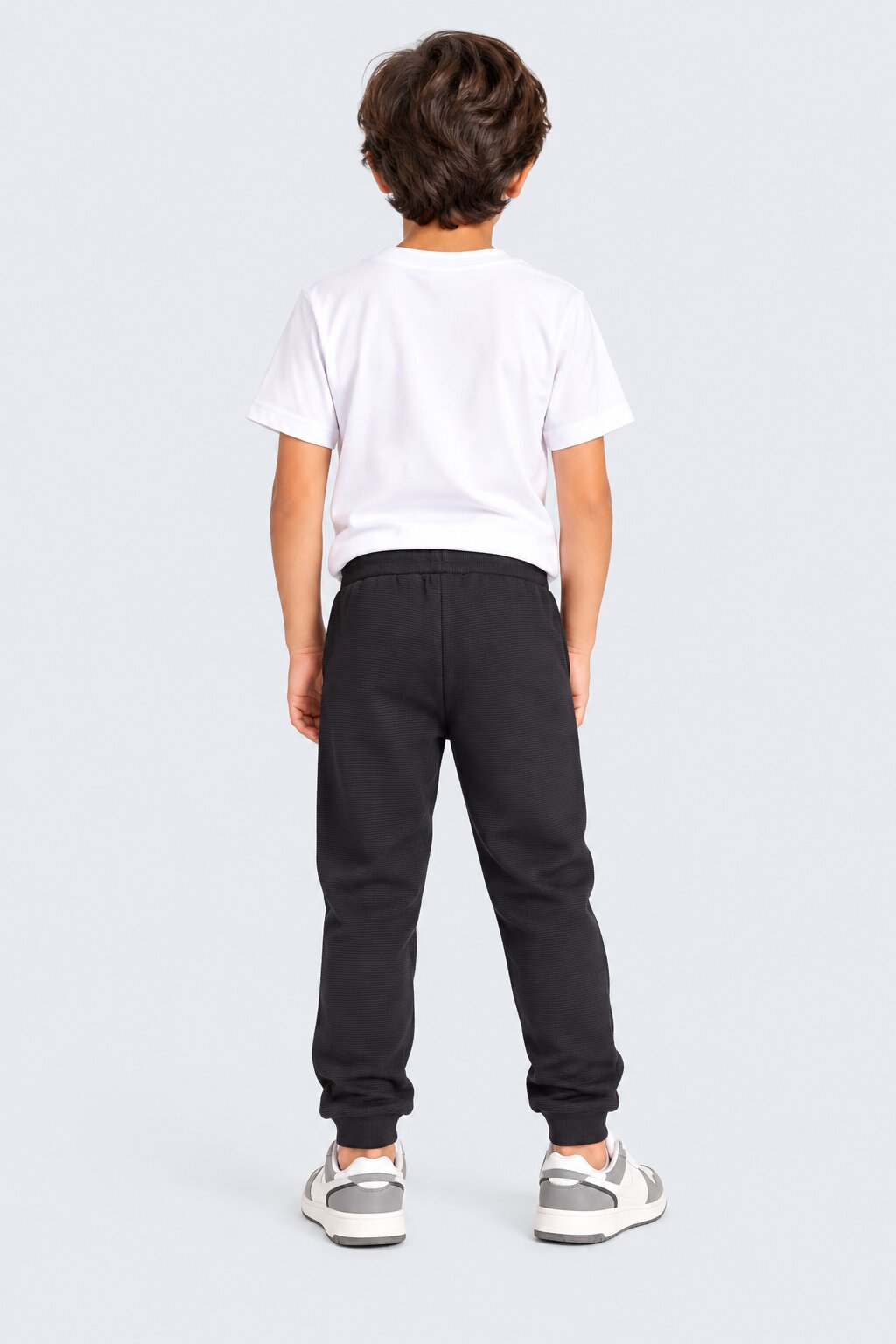 Tweens Boys Black Solid Knit Jogger - Image 4