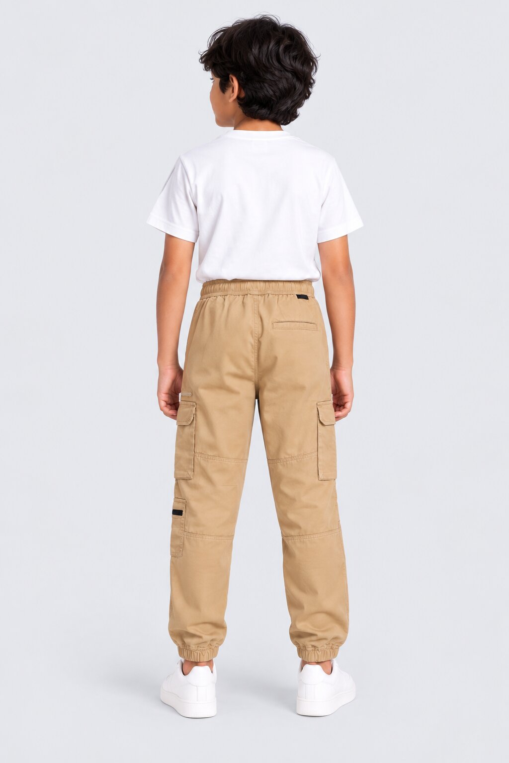 Tweens Boys Beige Utility Cargo Jogger - Image 3