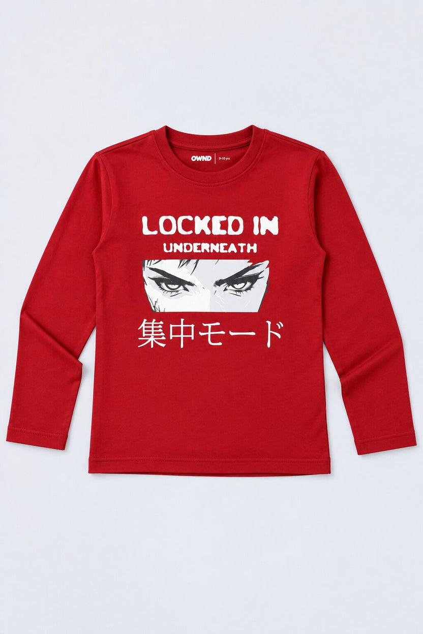 Tweens Boys Maroon Graphic Print T-Shirt - Image 2