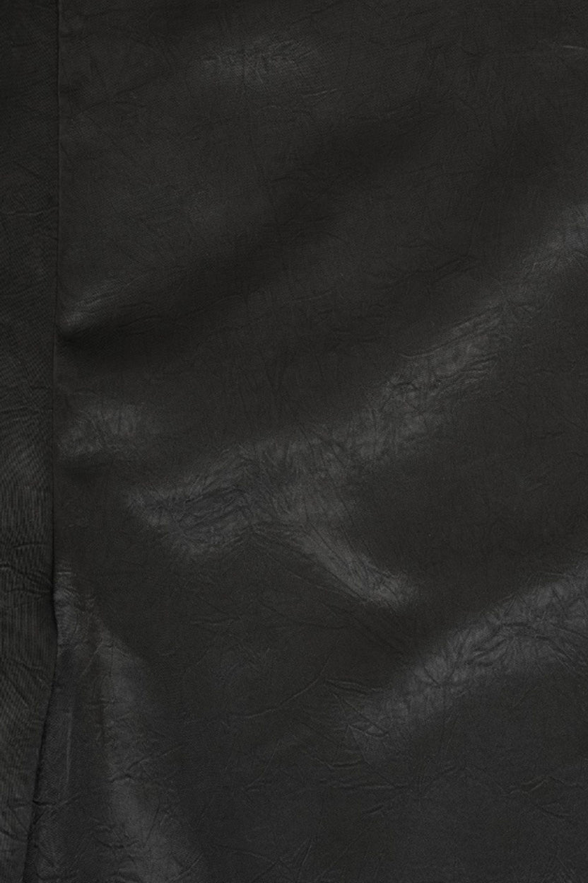 Womens Black Textured Regular Fit Pants - Image 8