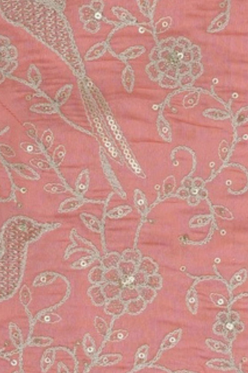 Peach Embroidered Waistcoat and Palazzo Set - Image 7