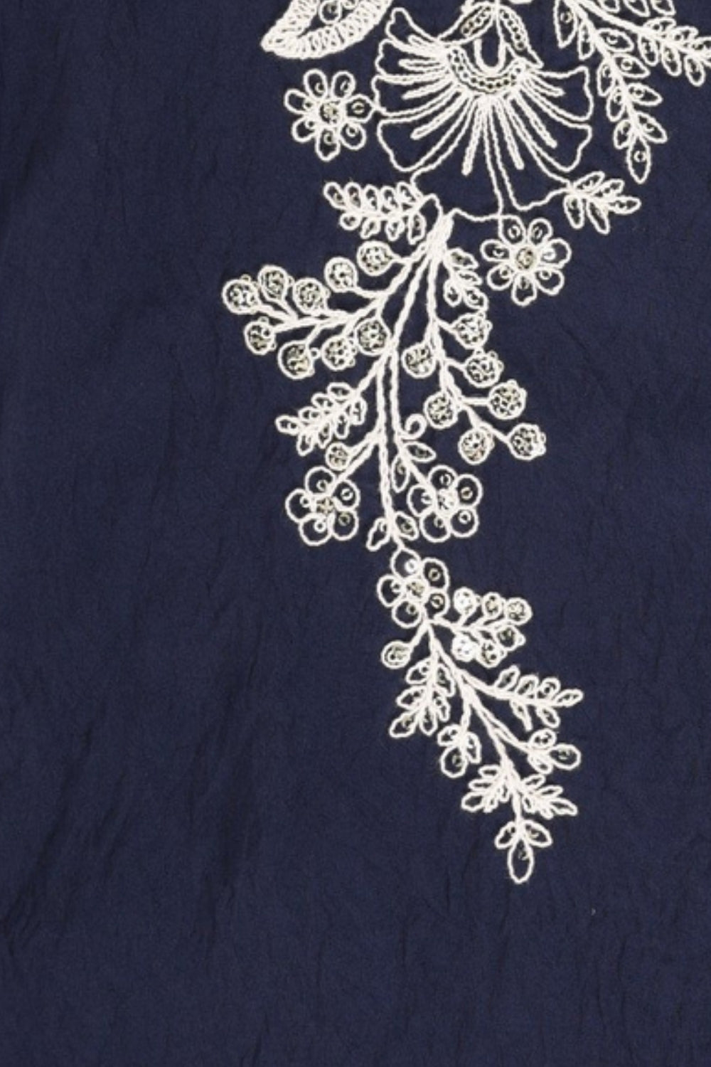 Womens Navy Floral Kurta Set - Image 7