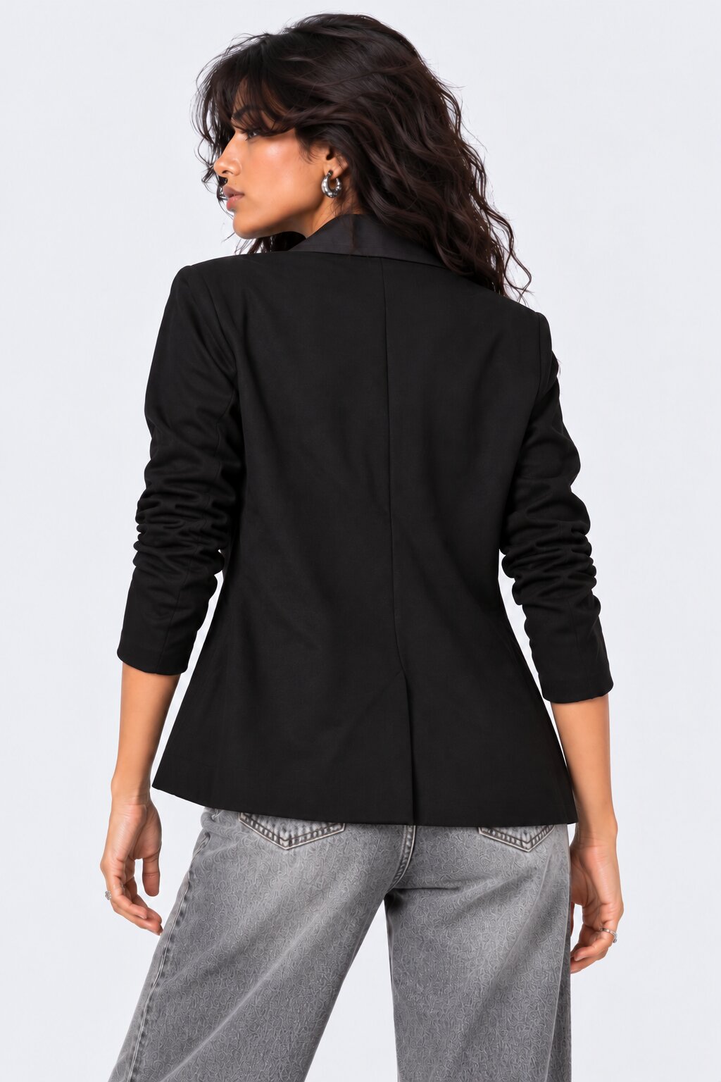 Womens Black Classic Open Front Tailored Shrug - Image 5